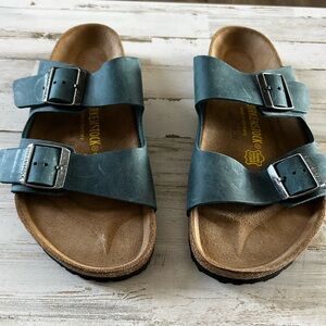 Birkenstock Teal Double Strap Sandals